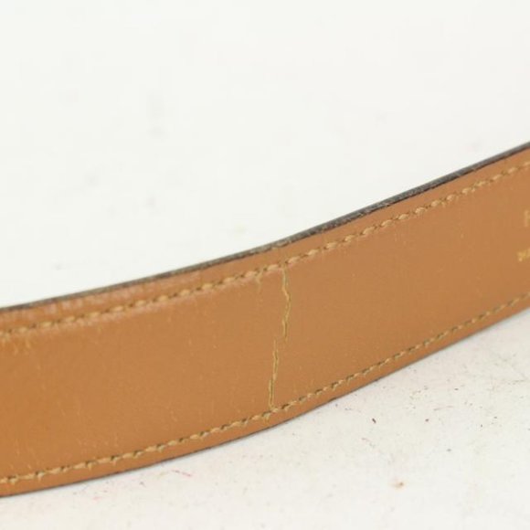 Hermès Black x Gold Wishbone Horseshoe Belt main image 11